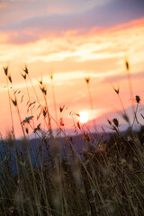 Sunset in Pollino national park