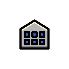 Home Menu User Interface Outline Icon Logo Vector Illustration.