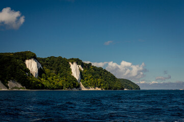 Obraz premium Isle of Ruegen, Chalk-Cliff Koenigsstuhl at the coast of the Baltic Sea
