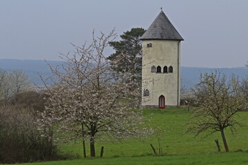 Das Elberberger Türmchen.im Frühling