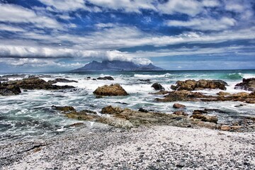 Kapstadt Panorama von Bloubergstrand