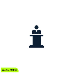 people speech icon vector illustration simple design element
