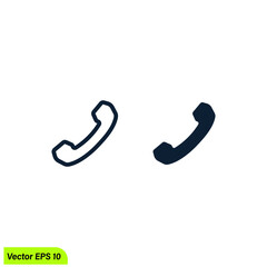telephone icon vector illustration simple design element
