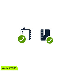 phone book icon symbol