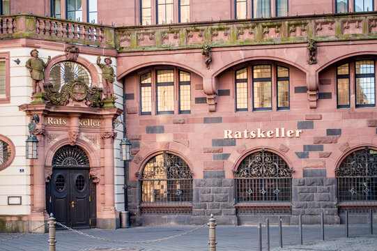 Ratskeller of the historical city hall in Frankfurt, Germany