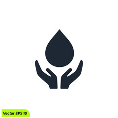 water care icon vector