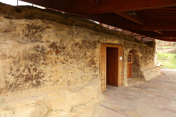Fototapeta premium Iglesia Santa María de Valverde, Valderredible. Cantabria, España