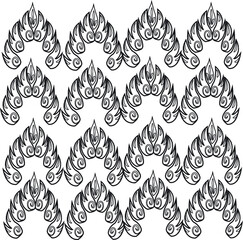 seamless pattern coloring page