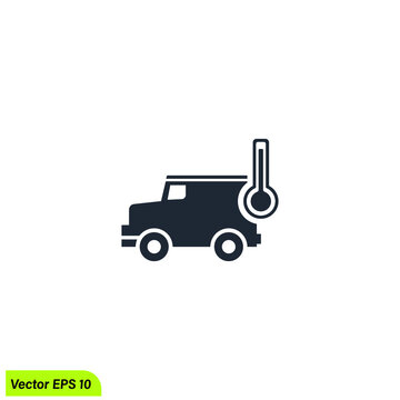 truck temperature icon symbol