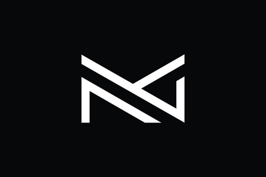NY logo letter design on luxury background. YN logo monogram initials letter concept. NY icon logo design. YN elegant and Professional letter icon design on black background. N Y YN NY