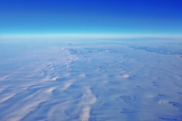 Luftaufnahme über Grönland