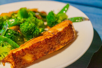 Grilled Salmon and Veggies