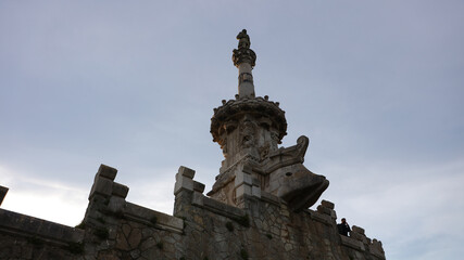 Obraz premium Monumento al Marqués de Comillas, Comillas, Cantabria, España