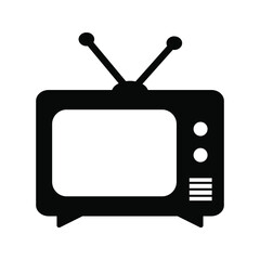 TV icon, television symbol. on a white background.