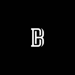  letter monogram BC or CB  company logo for business vector icon of the white color