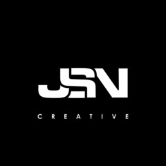 JSN Letter Initial Logo Design Template Vector Illustration