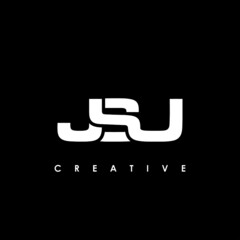 JSU Letter Initial Logo Design Template Vector Illustration