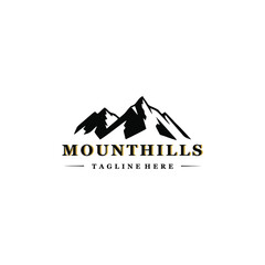 Mountain Mounthiills and outdoor adventure concept logo tamplate