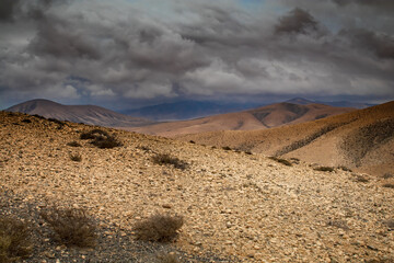 Pustynny krajobraz Fuerteventury