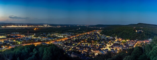 Panorama von Landstuhl am späten Abend