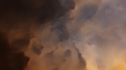 nebula gas cloud in deep outer space, abstract colorful background