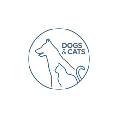 pet logo design with geometry