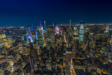 New York city in der Nacht
