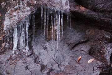 icicles on a roof
