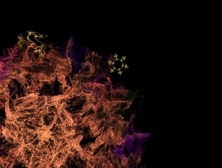 Imaginatory fractal background generated Image