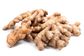 Close up of ginger root vegetable