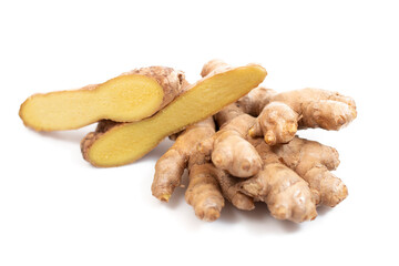 Close up of ginger root vegetable
