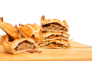 Savory pastries of meat