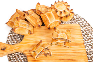 Savory pastries of meat