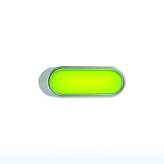 Green minus Button or Media control symbols on white background. Multimedia icon concept 3d rendering