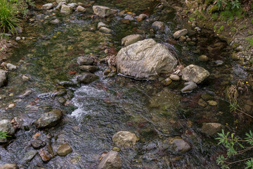 Rock's and stones in a creek near Kato Mixorouma, Crete, Greece