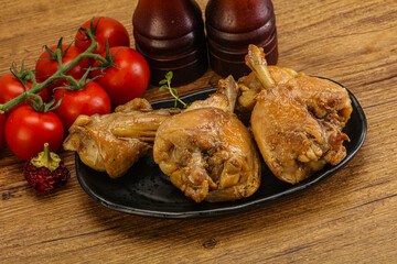 Rabbit stew in spicy sauce