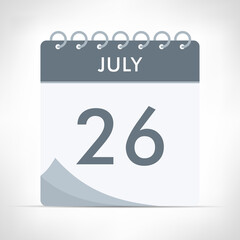 July 26 - Calendar Icon