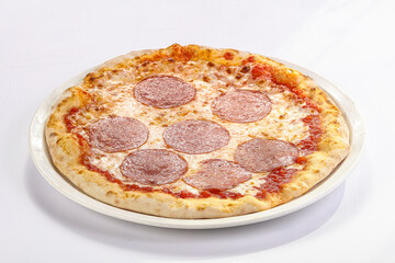 Italian Pizza with sausages and cheese