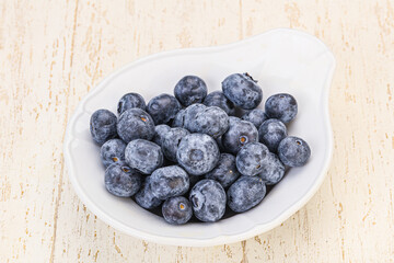 Sweet fresh juicy blueberries heap