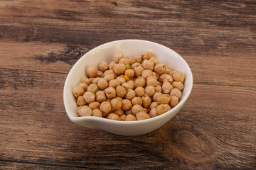 Vegan cuisine - Dry chickpea heap