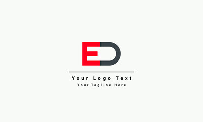 ED letter logo design for multiple uses, Icon, apps icon, logo