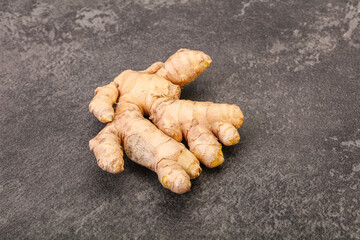 Natural organic raw ginger root
