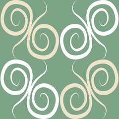 Seamless texture, pattern on a square background - colored curls. Abstraction.