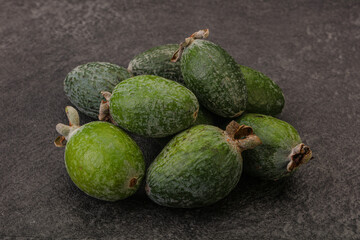 Tropical green sweet fruit Feijoa
