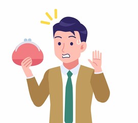 ネクタイをした若い男性