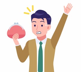 ネクタイをした若い男性