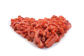 halal shoarma isolated on white background