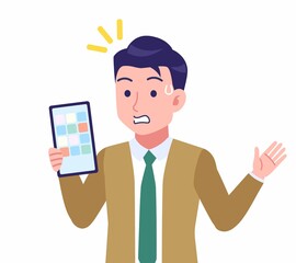 ネクタイをした若い男性