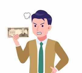 ネクタイをした若い男性