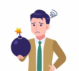 ネクタイをした若い男性